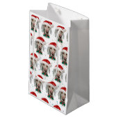 Weimaraner Dog Breed Weihnachtsstars Kleine Geschenktüte (Vorderseite Schrägansicht)