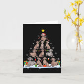 Weimaraner Dog Christmas Tree Xmas Pet Dogs Lover Karte (Gelbe Blume)