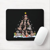Weimaraner Dog Christmas Tree Xmas Pet Dogs Lover Mousepad (Mit Mouse)