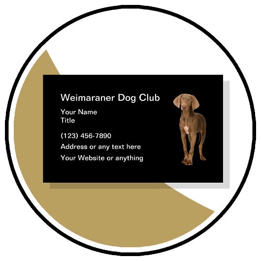 Weimaraner Dog Club Einfache Visitenkarten Visitenkarte