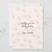 Weimaraner Dog Denken Sie an Ihre Karte (Rückseite)