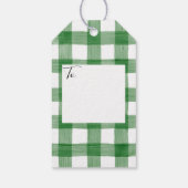 Weimaraner Dog Holiday Weihnachtsgeschenke Tags Geschenkanhänger (Rückseite)