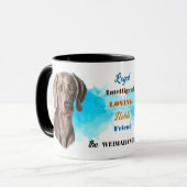 Weimaraner Dog Loyal Friend Tasse (Vorderseite Links)