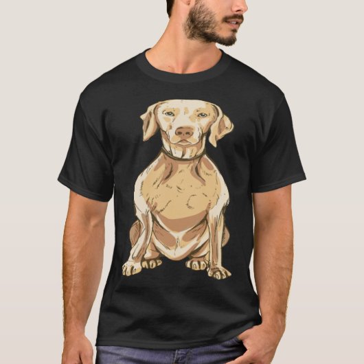 Weimaraner dog T-Shirt (Vorderseite)