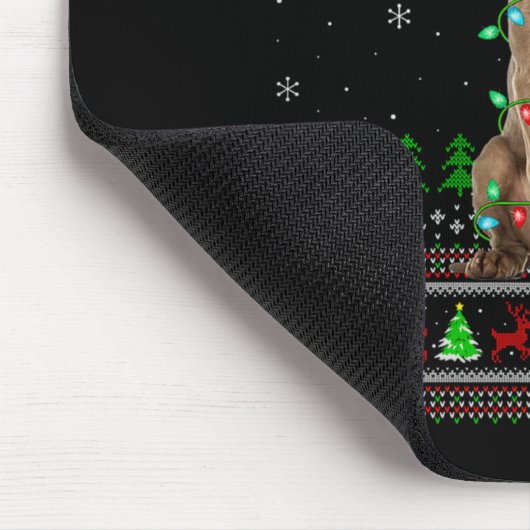 Weimaraner Dog Ugly Christmas Sweaters Holiday San Mousepad (Ecke)