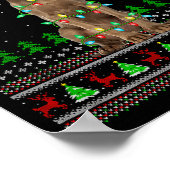 Weimaraner Dog Ugly Christmas Sweaters Holiday San Poster (Ecke)