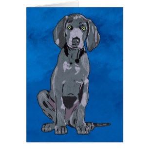 Weimaraner Dog Wasserfarben Imitat