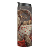 Weimaraner Dog Weihnachtsfest Thermosbecher (Nach rechts gedreht)