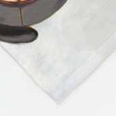 Weimaraner Dog Weihnachtsmann Fleecedecke (Ecke)