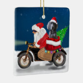 Weimaraner Dog Weihnachtsmann Keramikornament (Rechts)