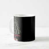 Weimaraner Dog Xmas Lights Santa Weimaraner Christ Kaffeetasse (Vorderseite Links)