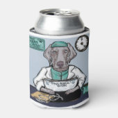 Weimaraner Dosenkühler (Kanne Vorderseite)