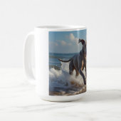 Weimaraner Elegante Kaffee Tasse (Vorderseite Links)