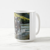 Weimaraner Elegante Kaffee Tasse (VorderseiteRechts)