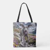 Weimaraner Eleganter Schultertasche Tasche (Rückseite)