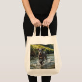 Weimaraner Elegantes Lebensmittelgeschäft Tote Bag Tragetasche (Vorderseite (Produkt))