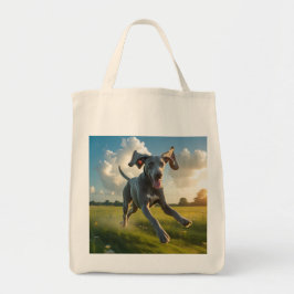 Weimaraner Elegantes Lebensmittelgeschäft Tote Bag Tragetasche