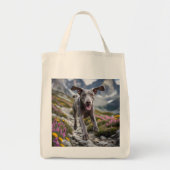 Weimaraner Elegantes Lebensmittelgeschäft Tote Bag Tragetasche (Vorne)