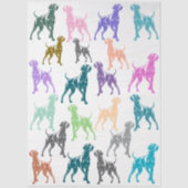 Weimaraner farbenfroh  seidenpapier (Vorderseite)