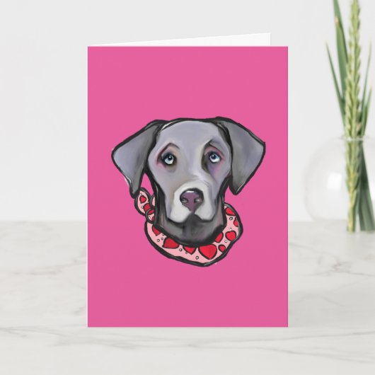 WEIMARANER FEIERTAGSKARTE (Vorderseite)