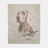 Weimaraner Fleecedecke (Vorderseite)