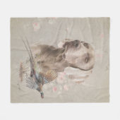 Weimaraner Fleecedecke (Vorderseite (Horizontal))