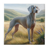 Weimaraner Fliese (Vorderseite)