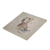 Weimaraner Fliese (Seite)