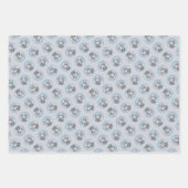 Weimaraner Gemälde Grau Silver Original Hunde Kuns Geschenkpapier Set (Vorderseite 3)