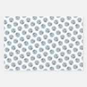 Weimaraner Gemälde Grau Silver Original Hunde Kuns Geschenkpapier Set (Vorderseite 2)