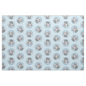 Weimaraner Gemälde Grau Silver Original Hunde Kuns Stoff (Fat Quarter (45,7 x 55,9 cm))