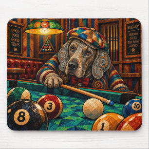 Weimaraner, geometrisches Mosaik Mousepad