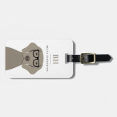 Weimaraner Gepäckmarken Gepäckanhänger (Vorderseite horizontal)