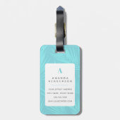 Weimaraner Gepäckmarken Gepäckanhänger (Rückseite vertikal)