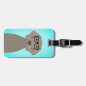 Weimaraner Gepäckmarken Gepäckanhänger (Vorderseite horizontal)