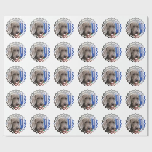 Weimaraner Geschenkpapier (Flach)