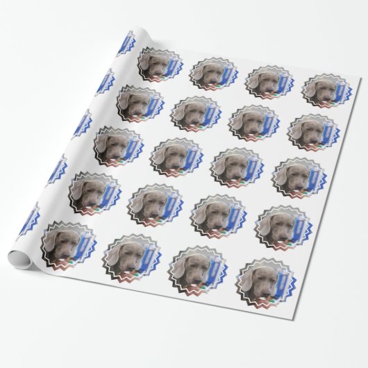 Weimaraner Geschenkpapier (Ungerollt)
