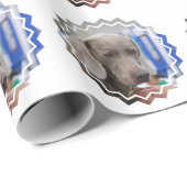 Weimaraner Geschenkpapier (Rolleneckpunkt)