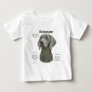 Weimaraner Geschichtsdesign Baby T-shirt
