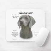 Weimaraner Geschichtsdesign Mousepad (Mit Mouse)