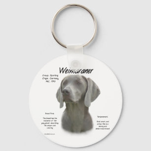 Weimaraner Geschichtsentwurf Schlüsselanhänger