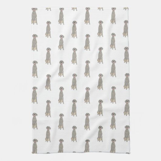 Weimaraner Geschirrtuch (Vertikal)