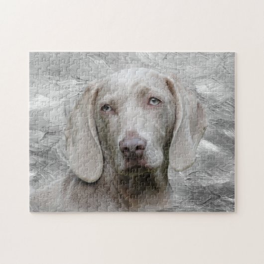 Weimaraner Gesicht Puzzle (Horizontal)