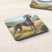 Weimaraner Getränkeuntersetzer (Linke Seite)