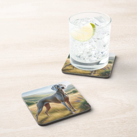 Weimaraner Getränkeuntersetzer (Rechte Seite)