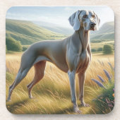 Weimaraner Getränkeuntersetzer (Vorderseite)