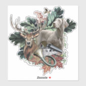 Weimaraner "Ghost" Aufkleber (Blatt)