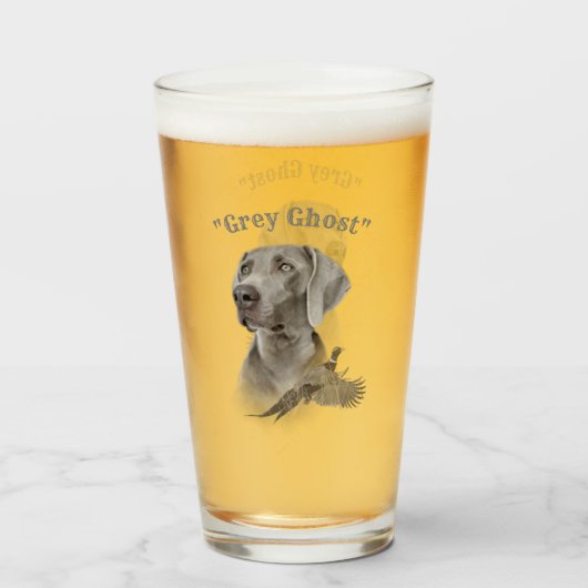 Weimaraner Glas (Vorne (Gefüllt))
