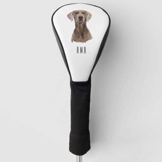 Weimaraner Golf Headcover (Vorderseite)