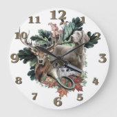  Weimaraner  Große Wanduhr (Vorderseite)